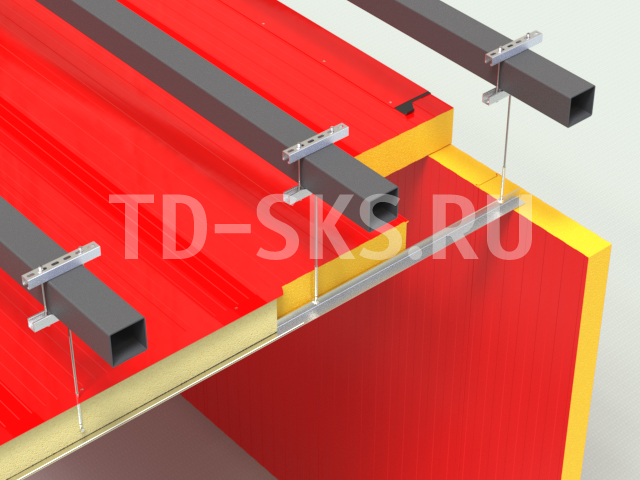 Т-профиль-потолочные сэндвич-панели DAARTS Т-профиль-потолочные сэндвич-панели DAARTS